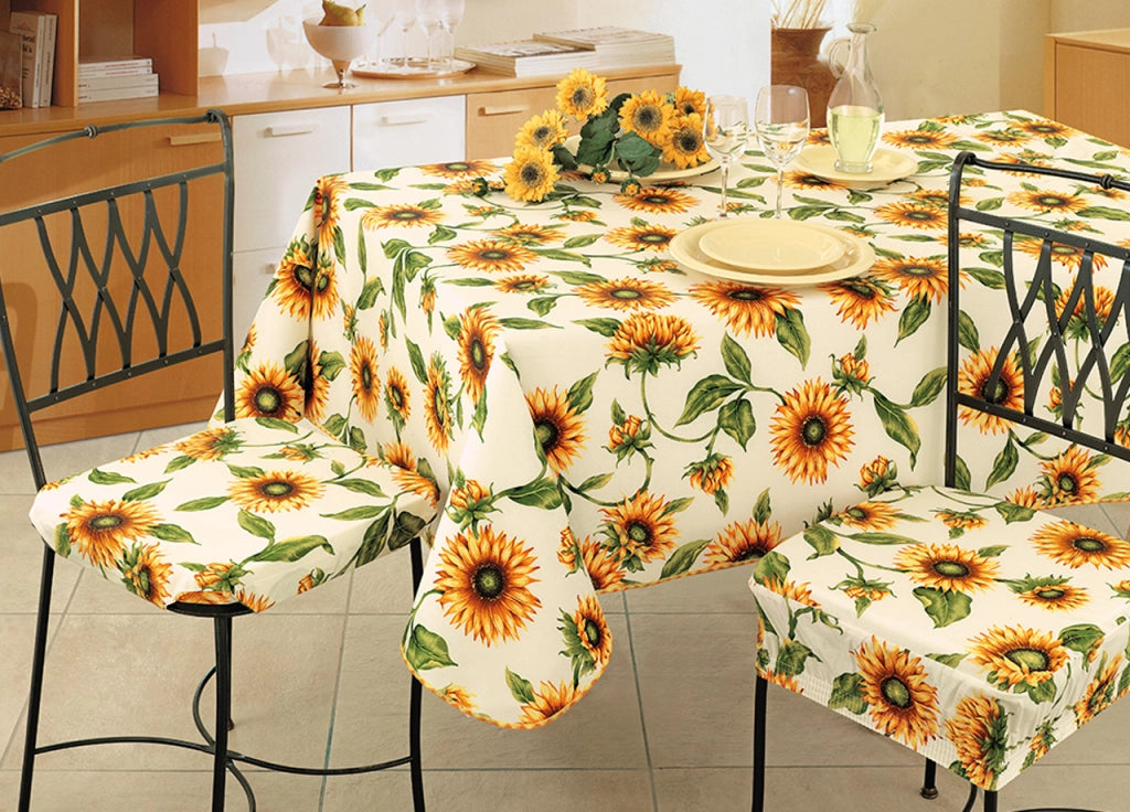 Set Cuscini Coprisedia Imbottiti Sfoderabili Modello Gransole Made In Italy - Aletta 6Pz - Giallo