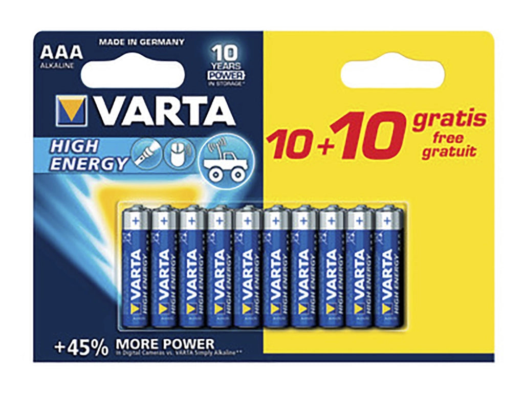 Varta Pila Alcalina Stilografica High Energy Free 20Aaa - Varta Batterie