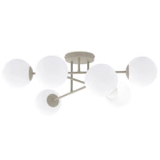 Lampada soffitto ROMA 6xE14 beige bianca Emibig