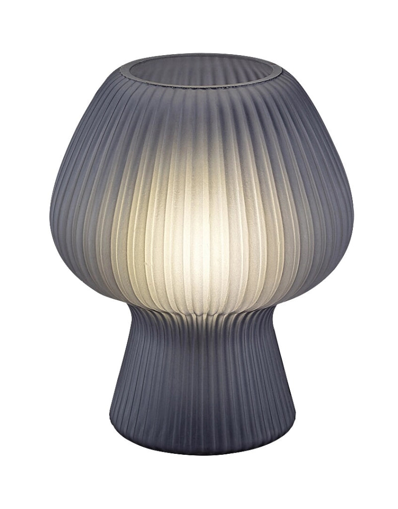 Lampada comodino in vetro fumé E14 Vinelle Rabalux