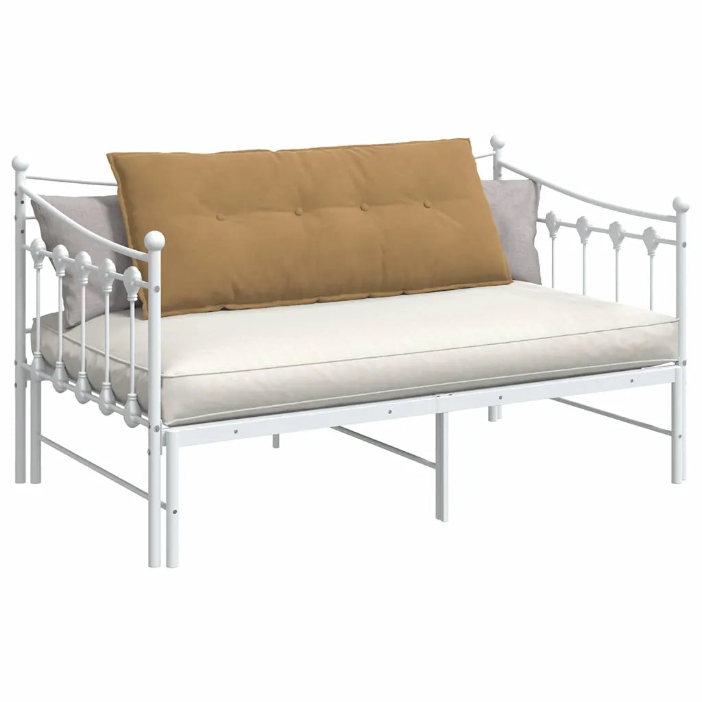 Cuscino per Schiena Marrone 120 x 50 cm Tessuto in Cords 42014812