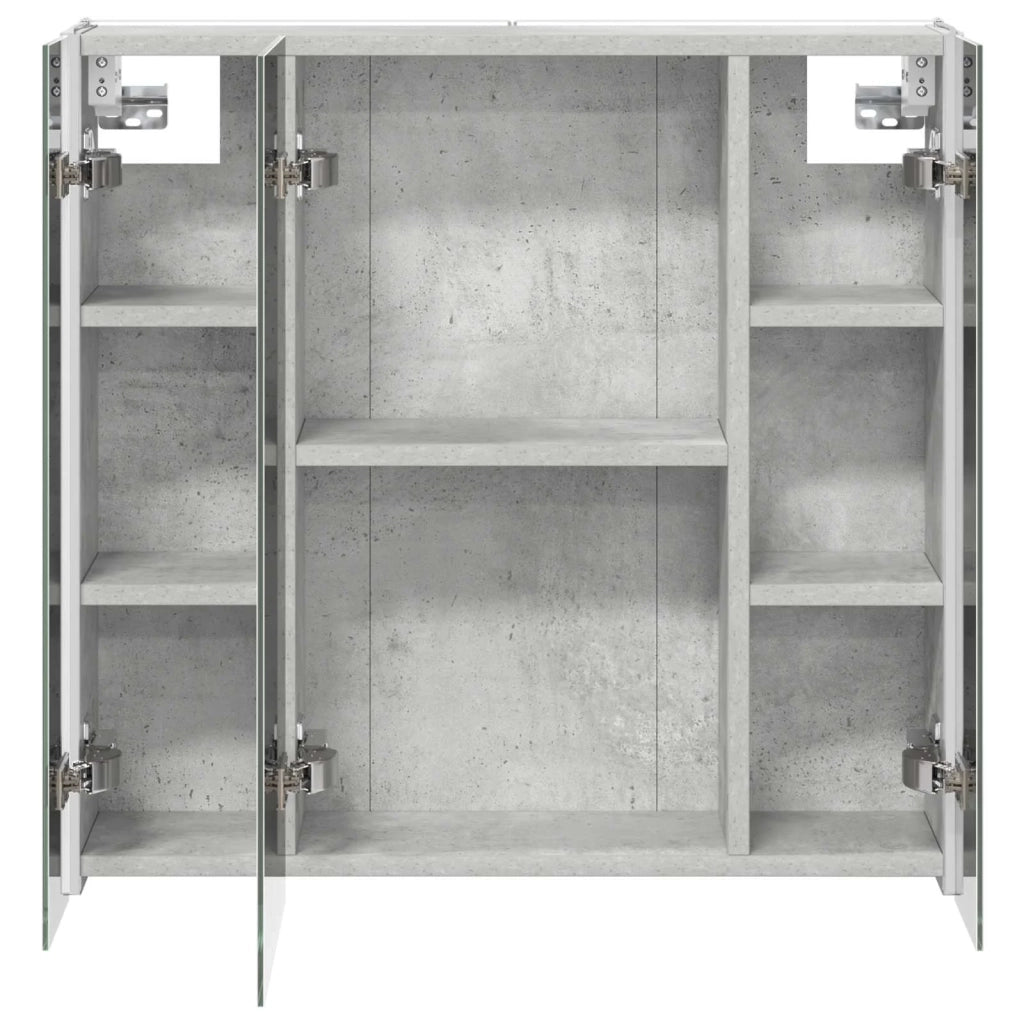 Mobiletto per specchio da Bagno | Armadio da bagno Grigio cemento