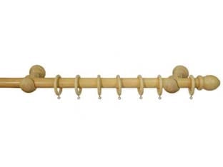 BASTONE IN LEGNO CON ACCESSORI Ø MM.23 NATURALE  cm.200