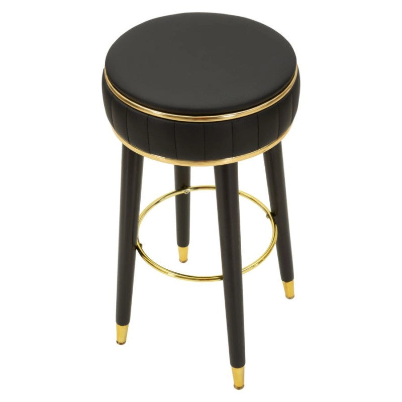 Sgabello Bar London Nero cm ø 38x74