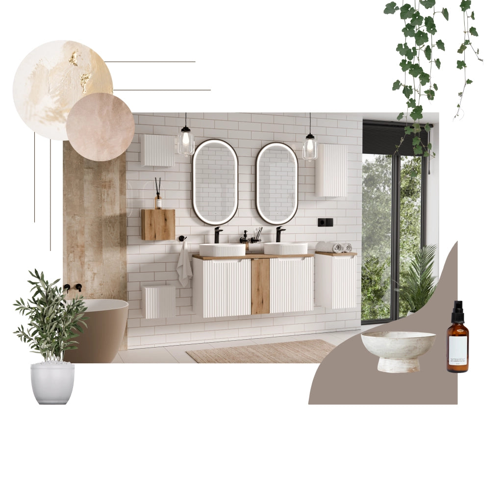 Set mobili bagno 50 cm Nova White 50 x 1401 x 1401 cm