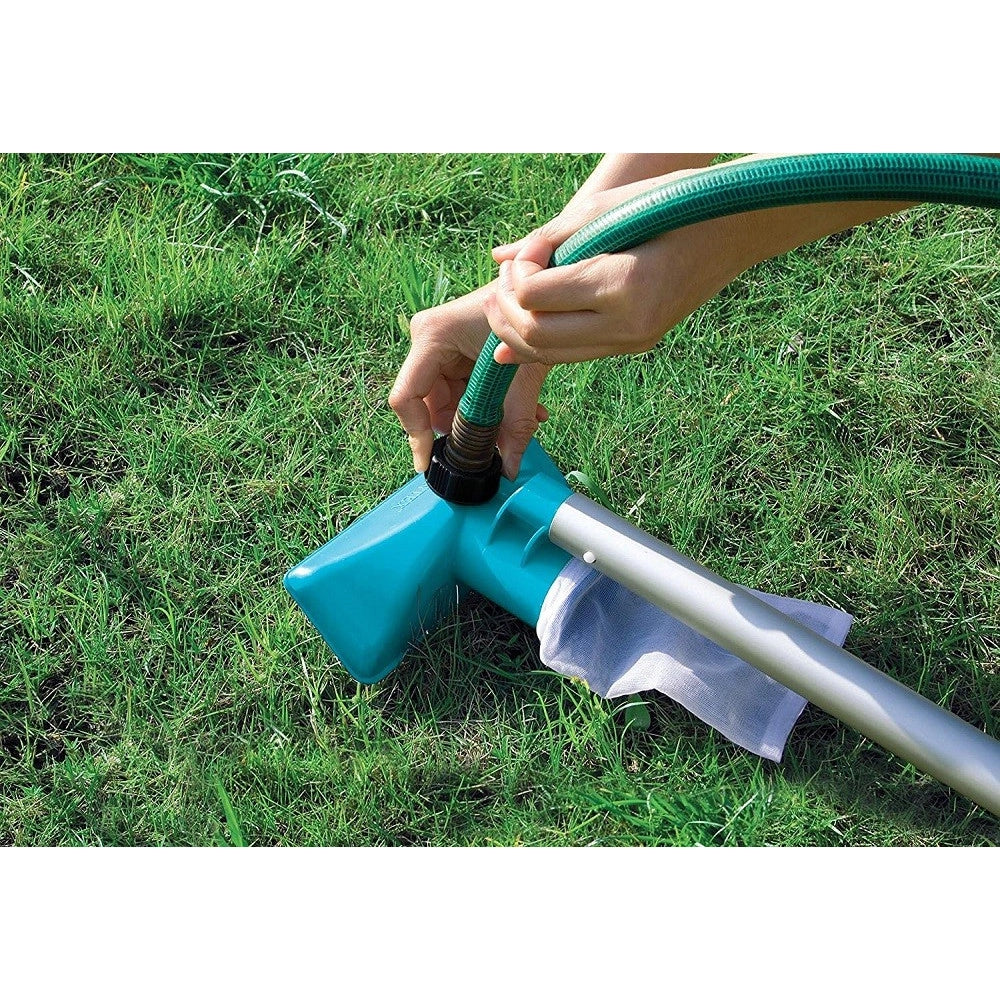 Trade Shop - Set Di Pulizia Basic Per Piscina Retina Spazzola Testa Aspiratrice Vacuum 29056 -
