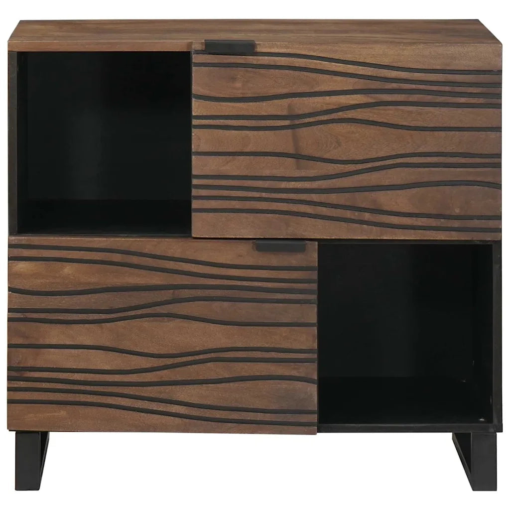 Credenza Marrone 80 x 33 x 75 cm legno massello di mango 4018035