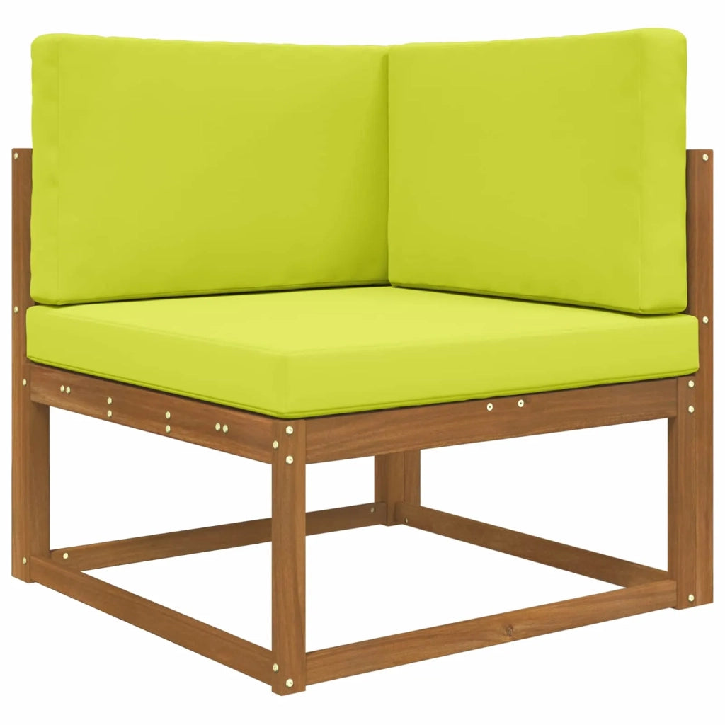 Cuscino per divano da esterno 3 pcs Verde Poliestere 900868