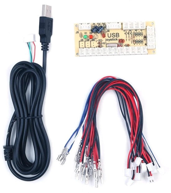 Set di componenti per DIY per encoder USB senza delay - interfaccia USB - compatibile con 1 giocatore - formato compattibile
