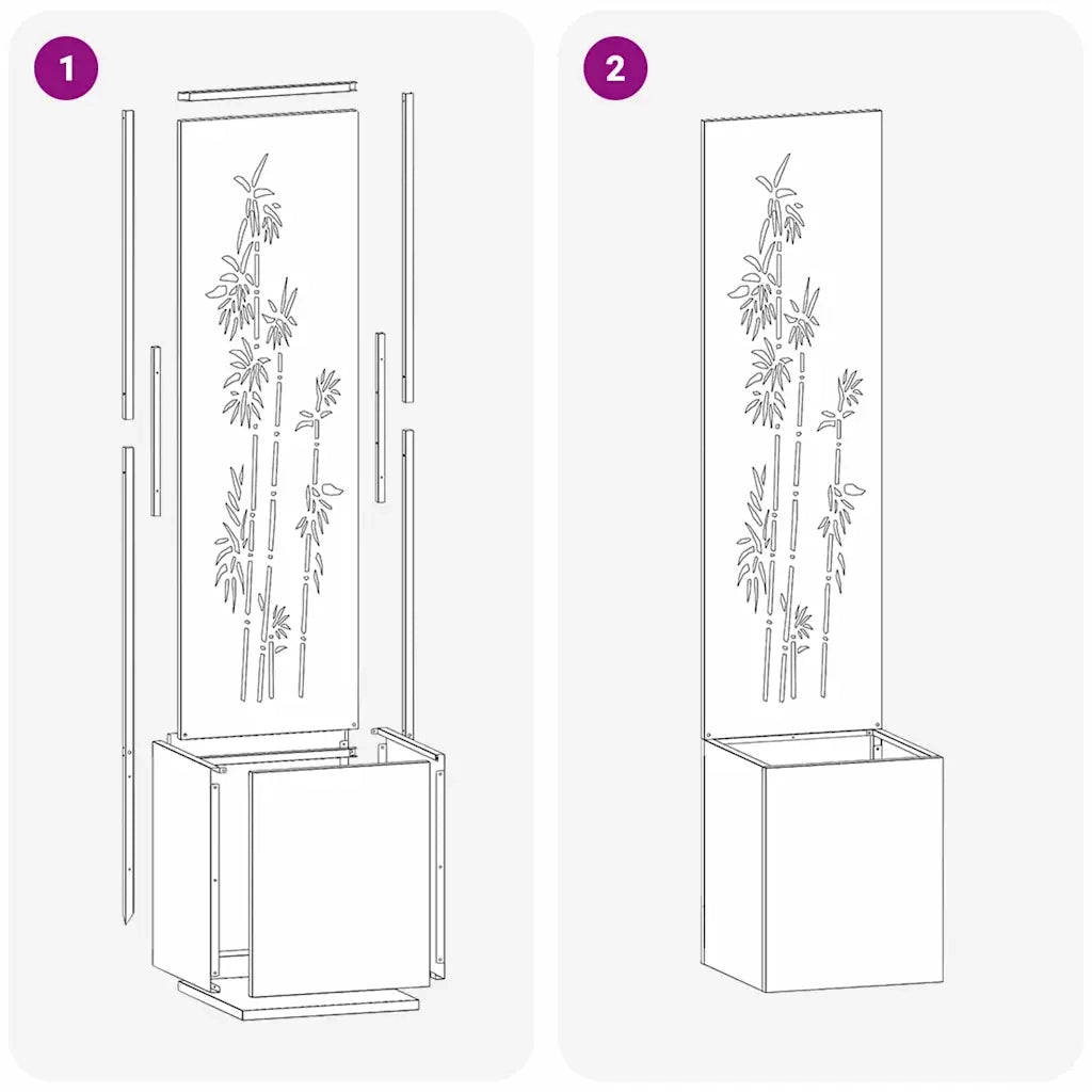 Schermo per privacy in giardino Floreale Antracite 32 x 140 cm CFW4473426