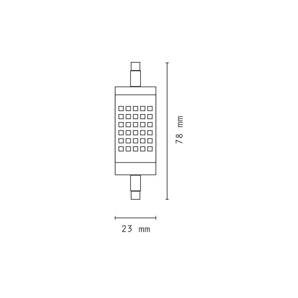 Lampadina led R7S 7,5W 6000K