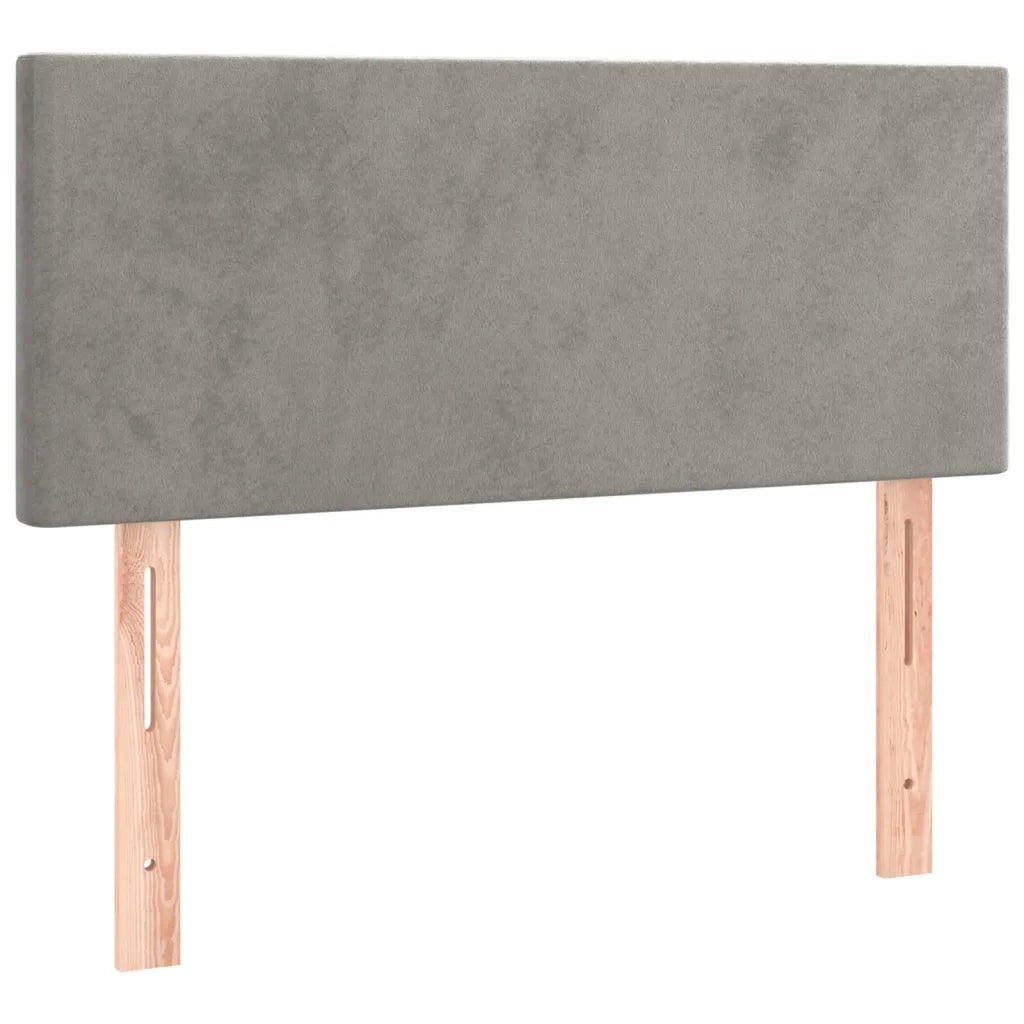 Testiera | Testata Grigio Chiaro 80x5x78/88 cm in Velluto