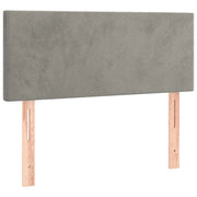 Testiera | Testata Grigio Chiaro 80x5x78/88 cm in Velluto