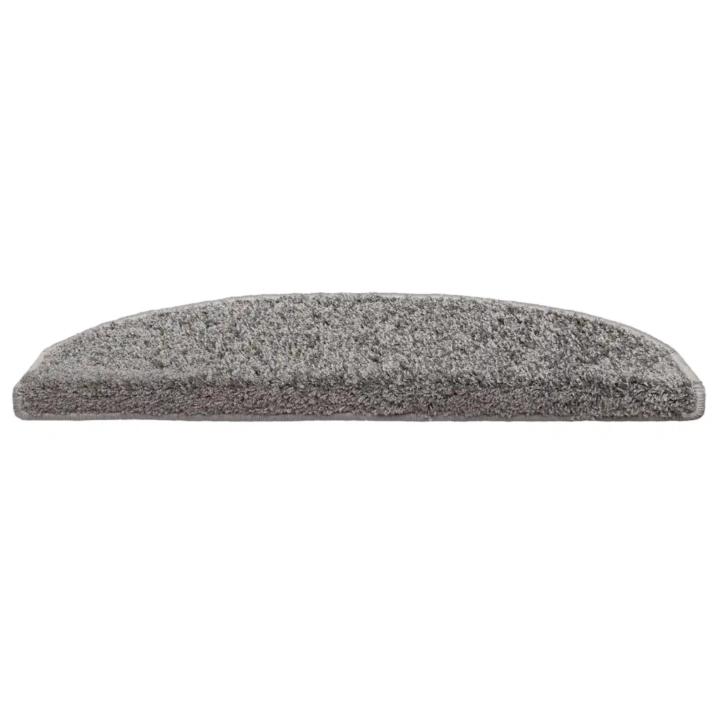 Tappetini per scale autoadesivi Semicircolare 15 pz | Gradini per Scale Grigio