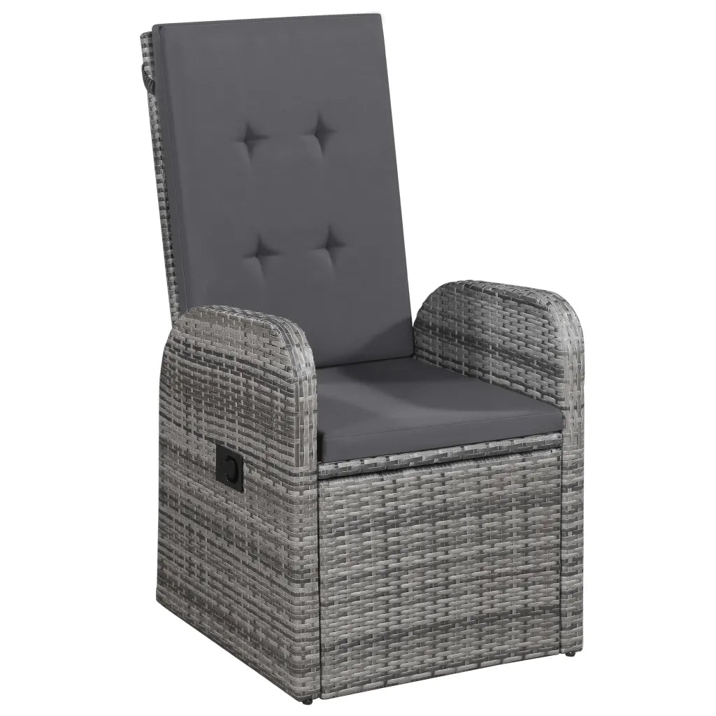 Set Mobili da Pranzo per Giardino 5 pz Grigio 3067814