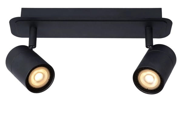 Faretto soffitto Lucide Lennert 2xGU10 5W 3000K nero IP44