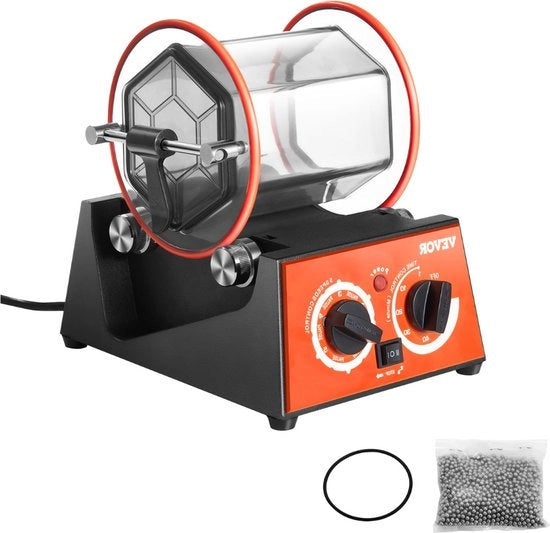 Polijsttrommel Mini elettrica per pietre e gioielli - 3kg - con perle di polimento