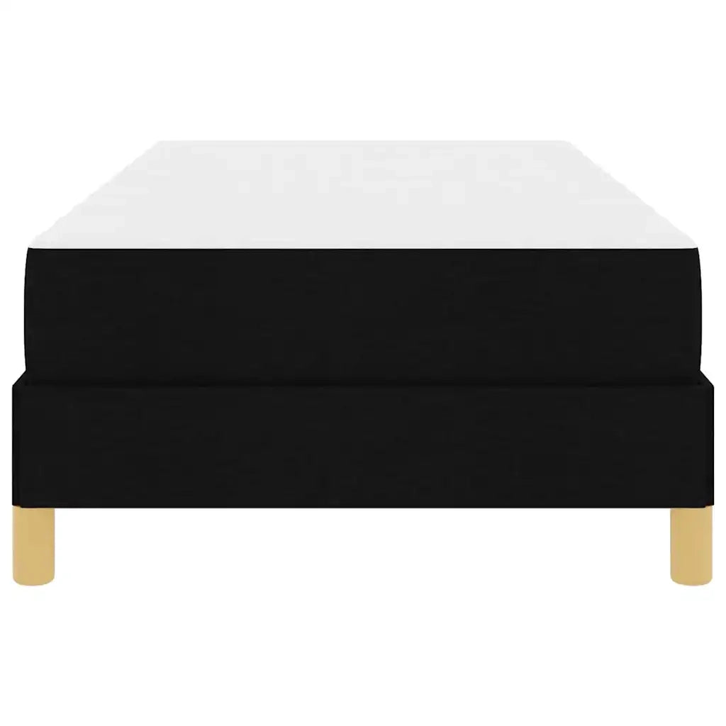 Letto a molle con materasso Nero 100 x 200 cm Tessuto 3398544