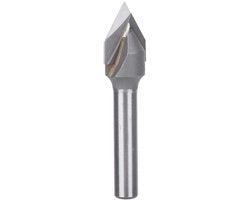Freesbit a 60 Gradi V-Type - Halfrondo Manubrio - Diametro 6 mm - Lunghezza Lame 15,9 mm - Lega YG6 di Alta Qualità - Acciaio Inossidabile Duraturo - Manubrio per Freestool