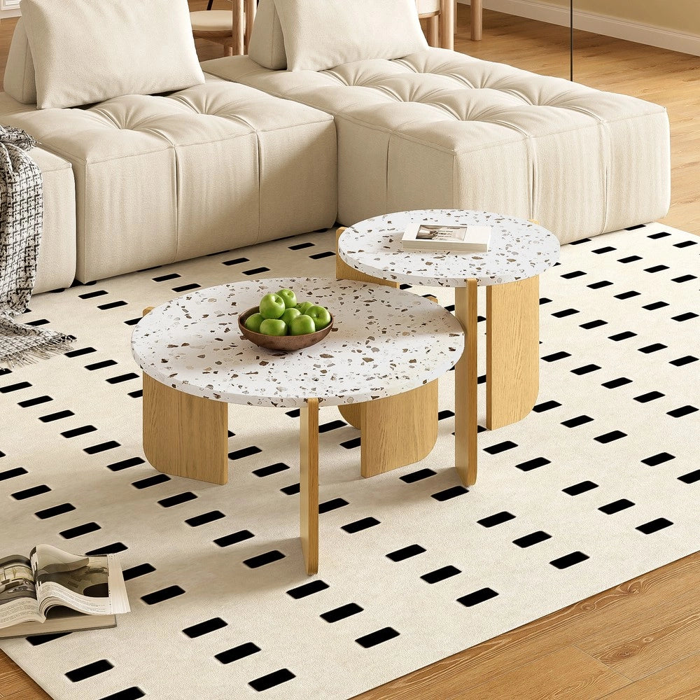 Tavolino da Caff¨¨ Set 2 Pezzi per Soggiorno ¨C MINIMAL ¨C Moderno