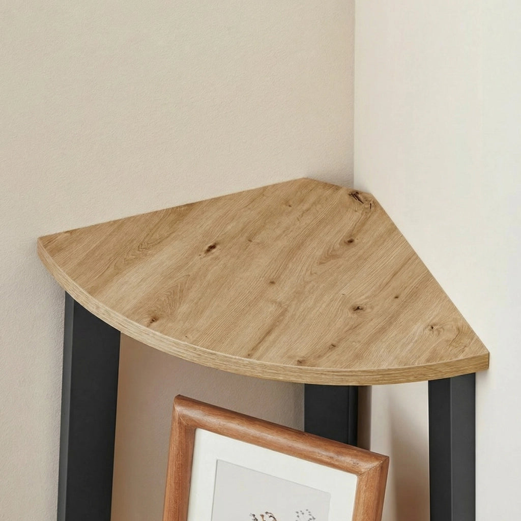 Libreria angolare Industrial Artisan con 4 ripiani