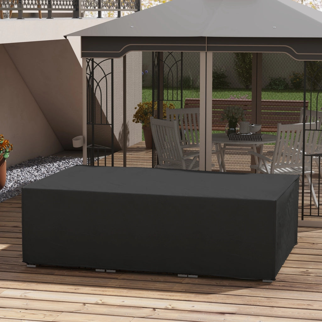 Custodia Coperta Tavolo da Giardino ¨C Minimal ¨C Nero 222x155x67
