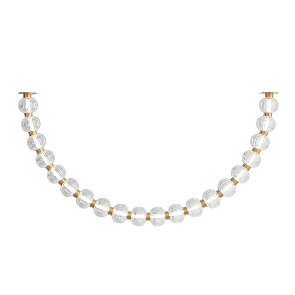 Maytoni Plafoniera Moderna Amulet 1 luce LED integrato oro metallo vetro