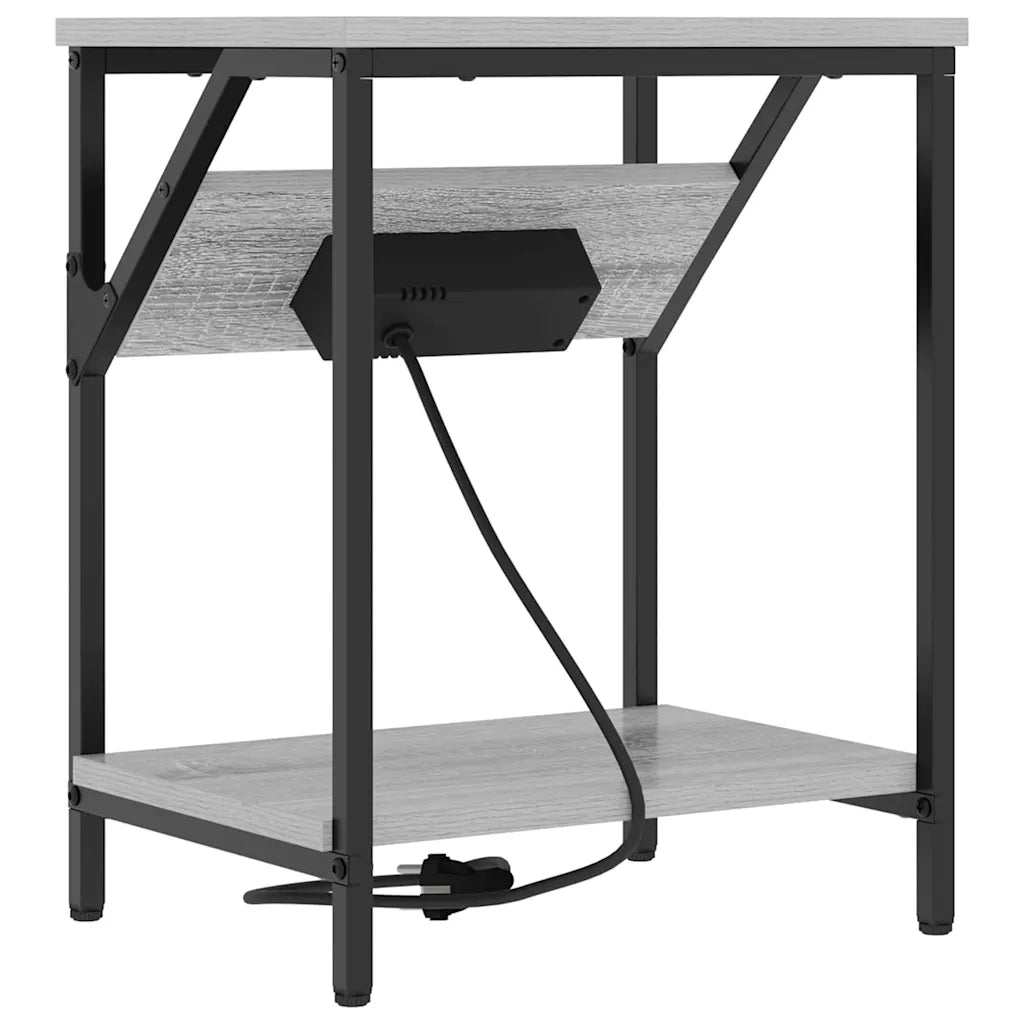 Armadio da Notte Grigio Sonoma 38 x 30 x 48 cm 859586