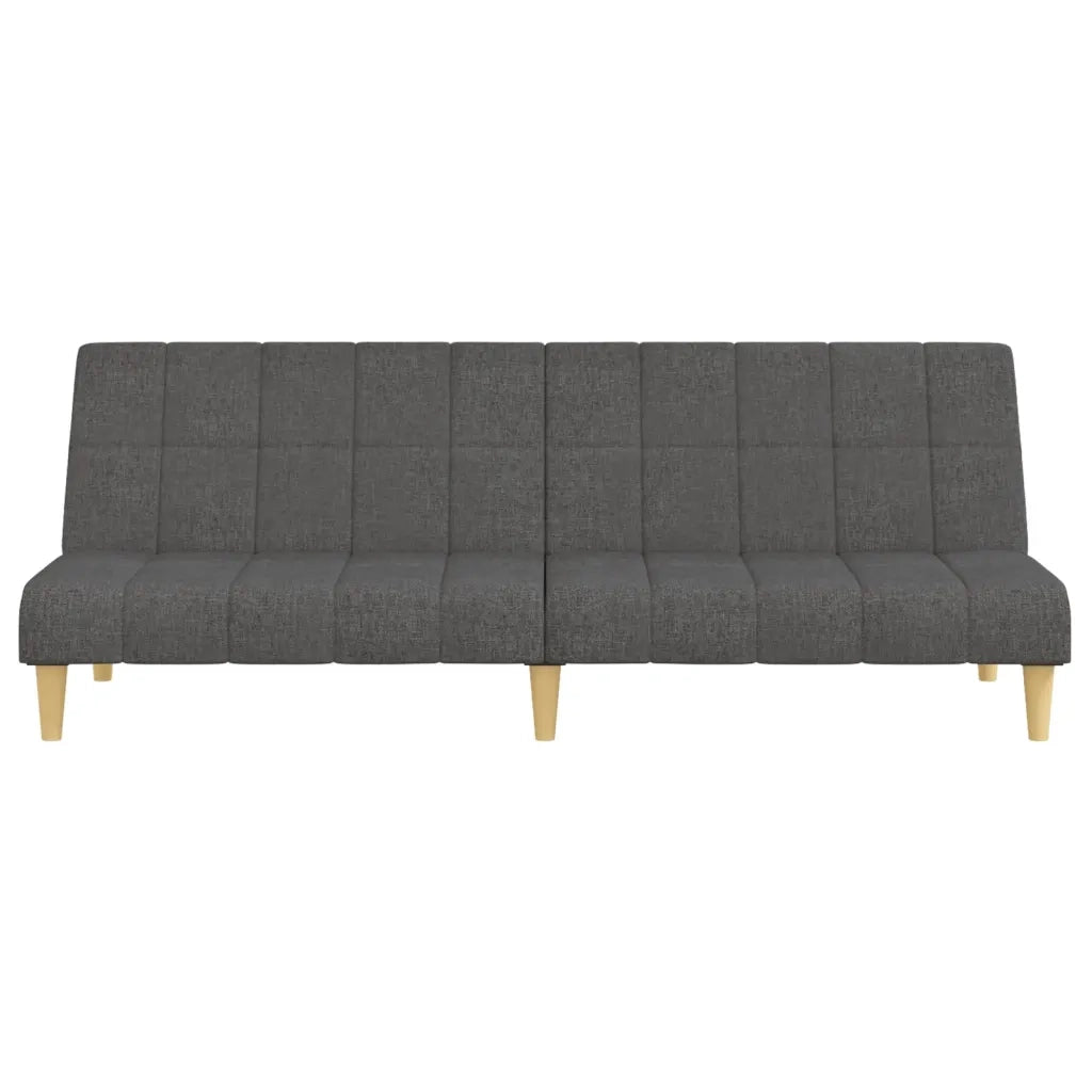 Divano letto | Sof¨¤ letto | Letto singolo a 2 Posti Grigio Scuro in Tessuto