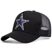 Cappellino da baseball nero con stella a cinque punte