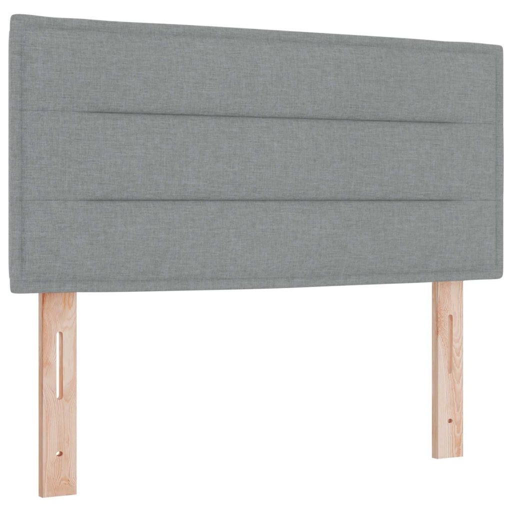 Letto con Box Spring, Materasso e LED Grigio Chiaro 80 x 200 cm 3451805