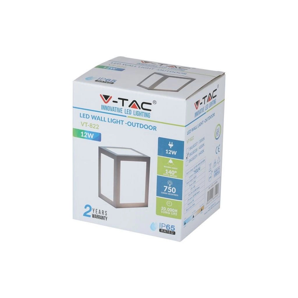 Codino grigio chiaro a parete a LED 12W 6400K