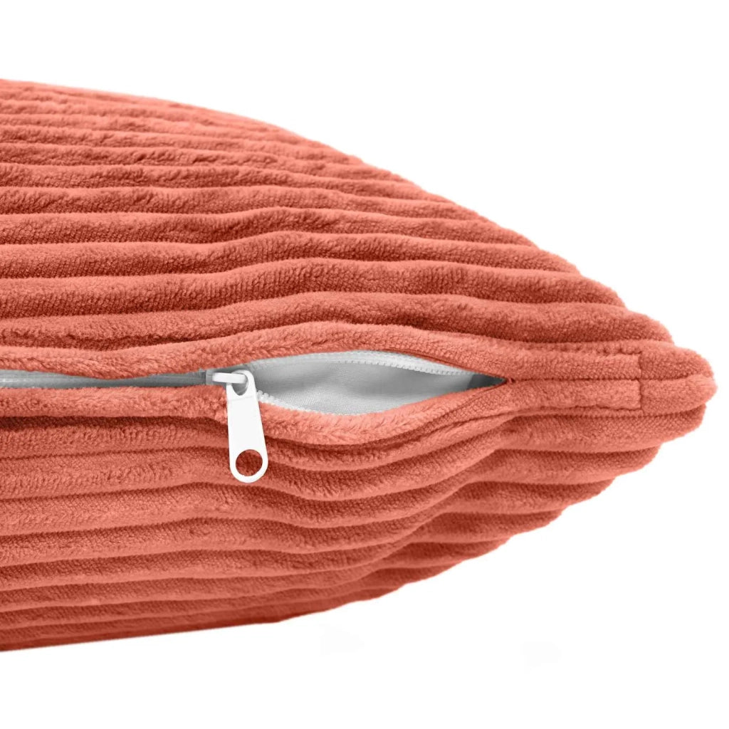 Federa 2 pcs HEERLEN Rosso Arancio 40 x 80 cm corduroy 909913