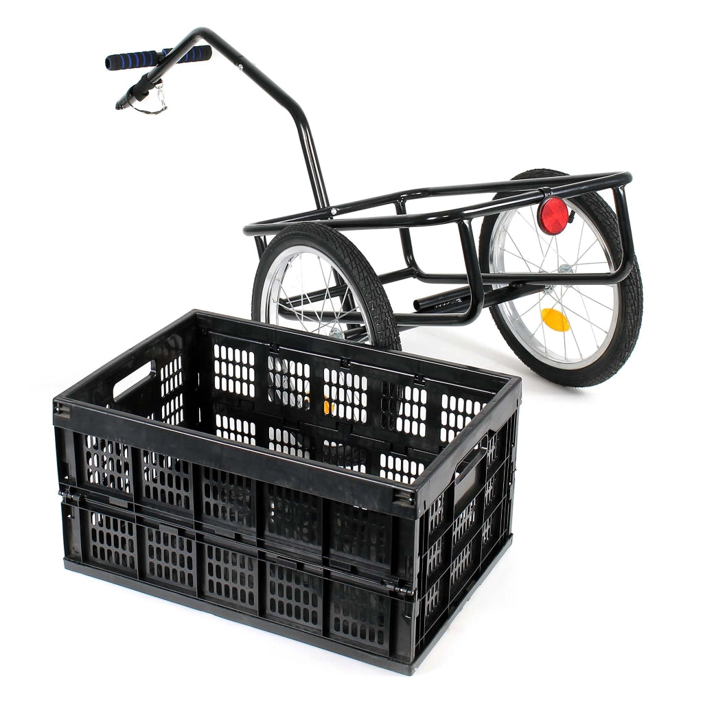 Rimorchio per bici per carichi fino a 50 kg Carrello bicicletta Con pneumatici Carretto a mano