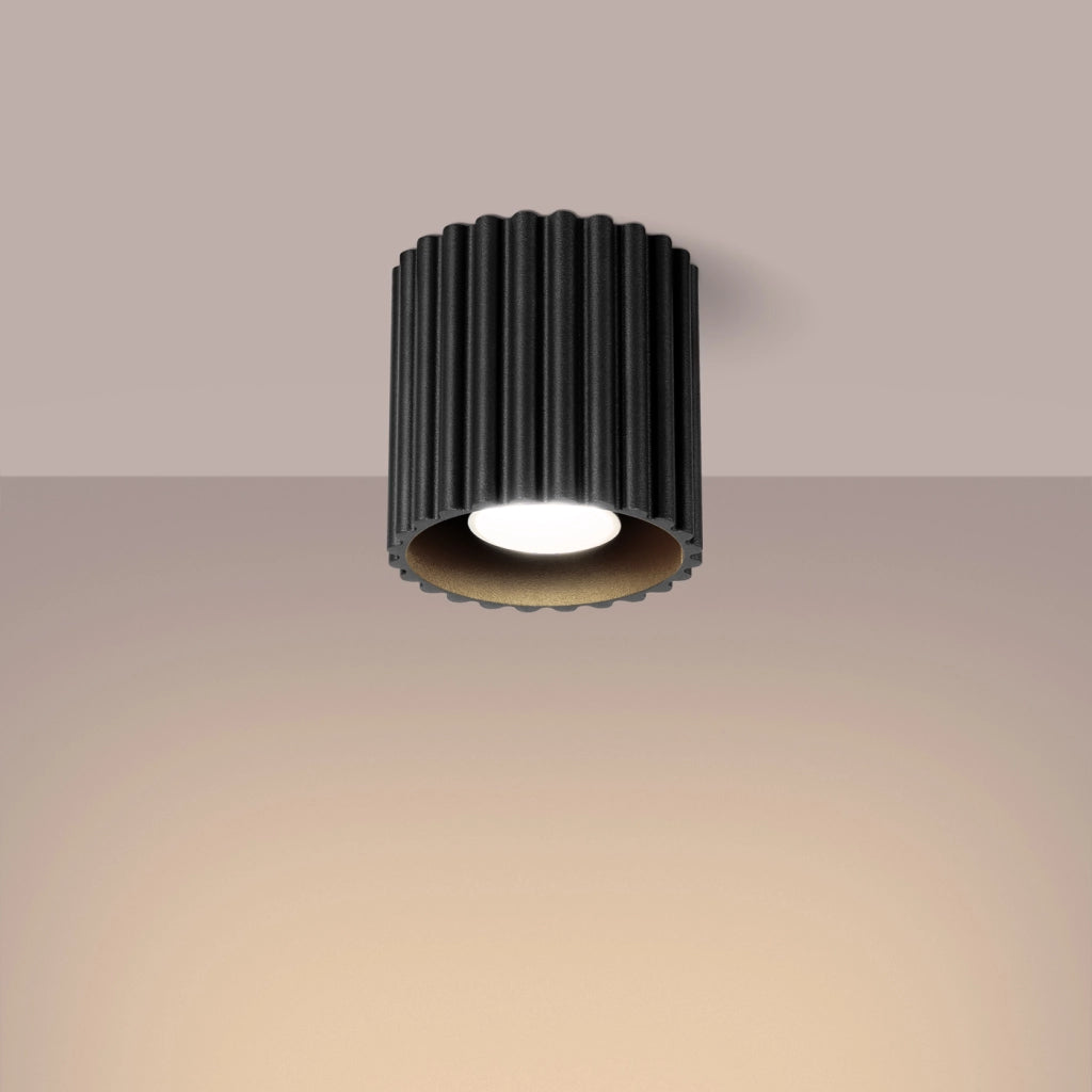 Lampada da soffitto AURA 1 nero GU10