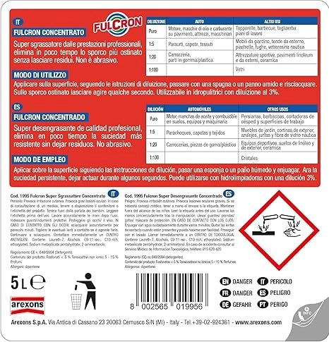 AREXONS FULCRON SGRASSANTE 5 L- 1,0 pz