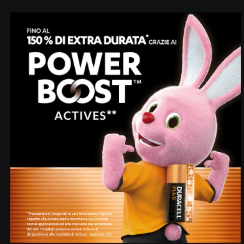 Duracell mn2400b4 aaa plus alcalina 1 5v confezione 4 batterie