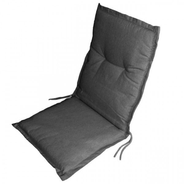 Cuscino per schienale basso grigio cm 90x45x5