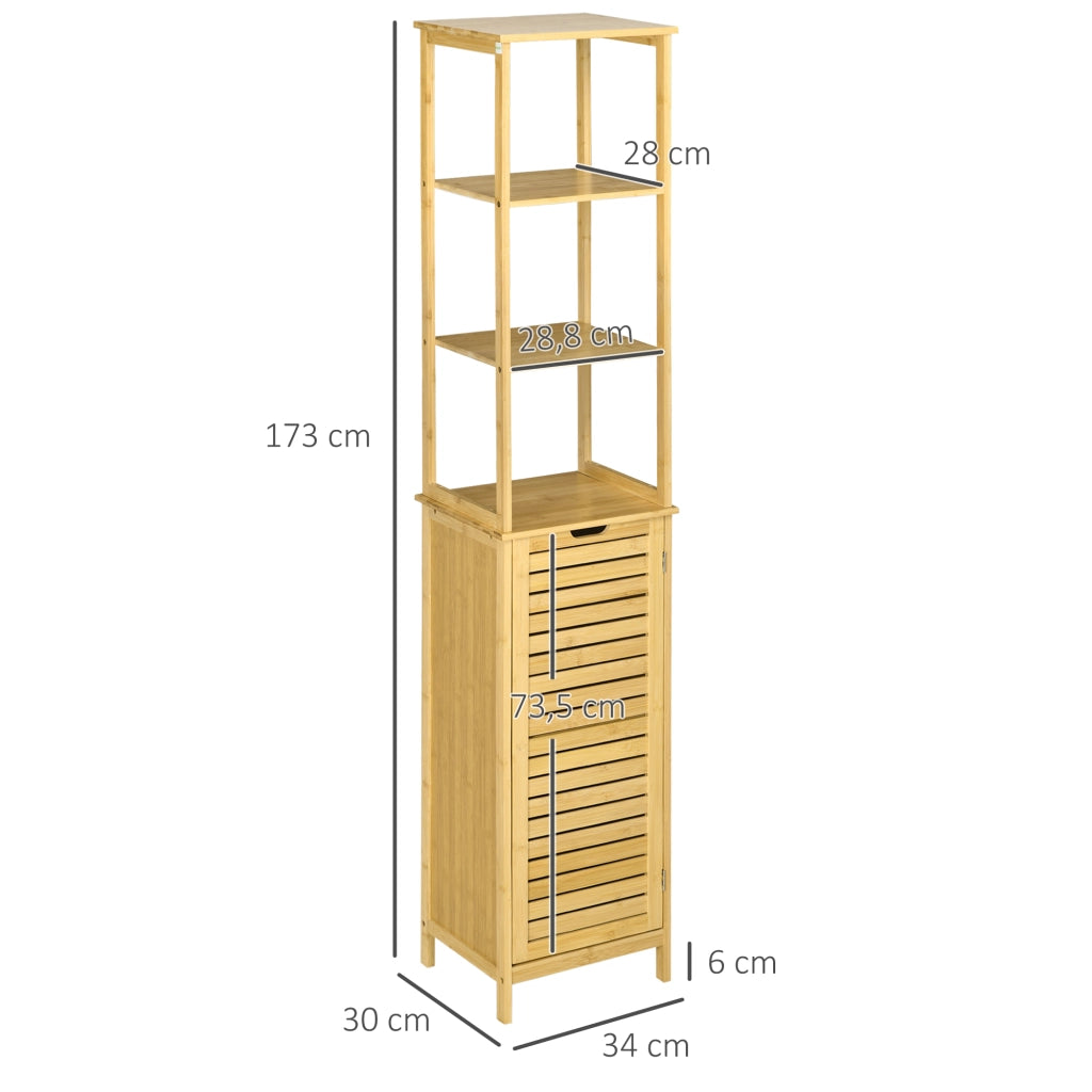 Armadio da bagno ¨C zephmum ¨C Bamb¨´, 34x30x173cm