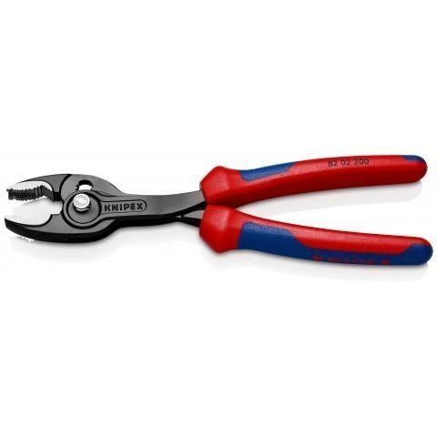 Knipex 82 02 200 TwinGrip Pinza a Presa Frontale e Laterale 200 mm 5 posizioni capacita' 4 22 mm colore Nero