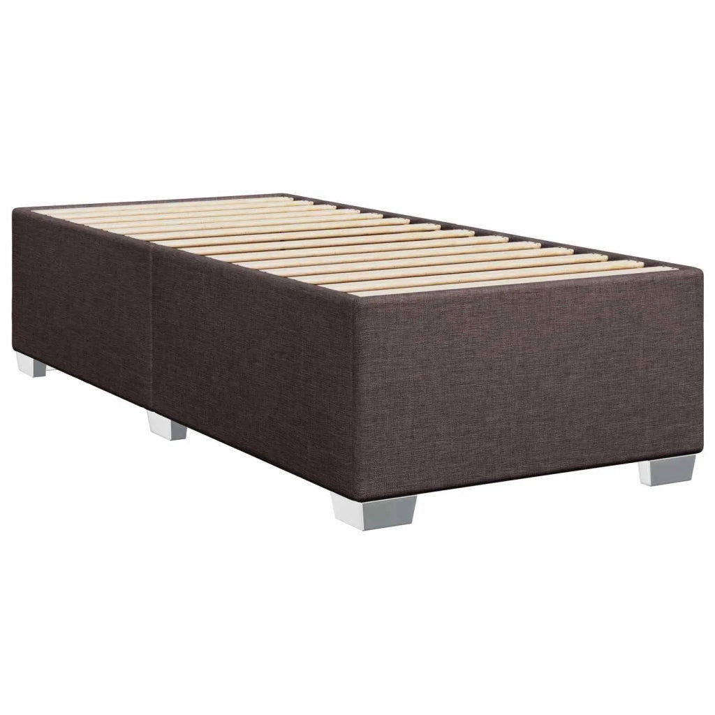 Letto box spring con materasso Marrone Scuro 90 x 190 cm 3450379