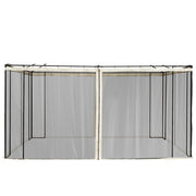 Pannelli Laterali per Carpa da Giardino ¨C zephmum ¨C Grigio 3.5x2 m