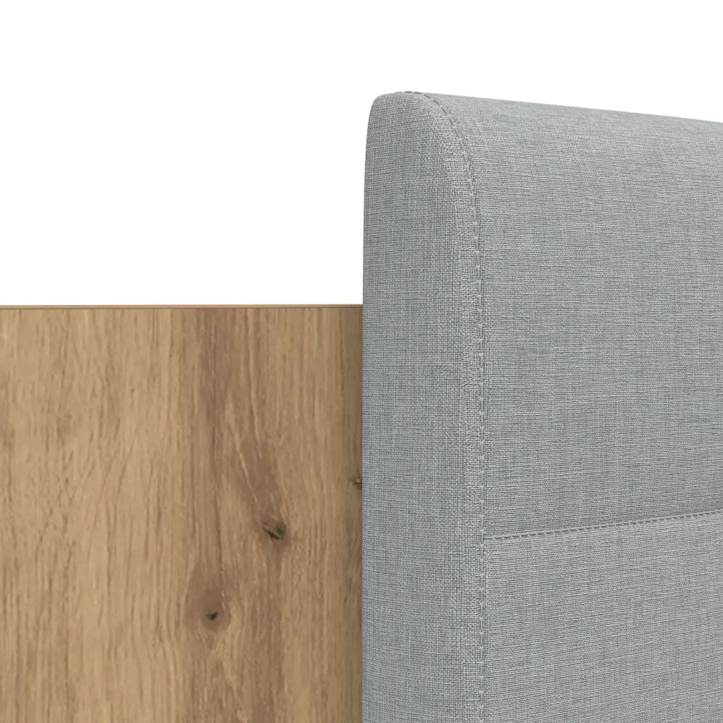 Struttura letto con testata-Giroletto Rovere artigianale 140 x 200 cm