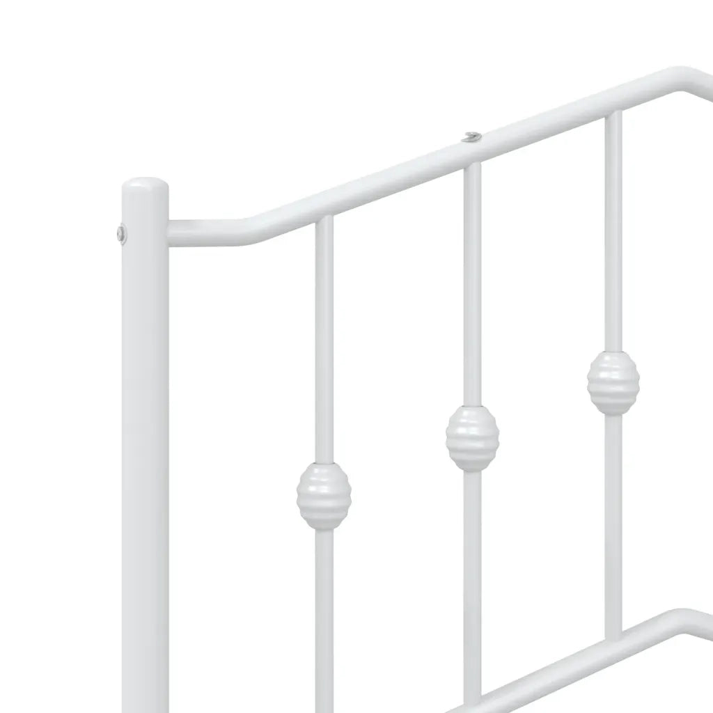 Testiera | Testata di Ricambio in Metallo Bianco 90 cm