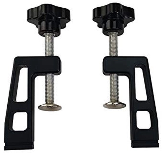 Fermo per lavorazione del legno - 2 pezzi - Lega di alluminio - Maniglia ergonomico - T-track attacchi per lavorazione del legno - Duraturo e leggero - Fermo per lavorazione del legno