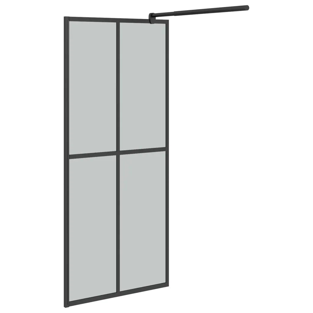 Cabina Doccia 90x195 cm Vetro Temperato Scuro 151885