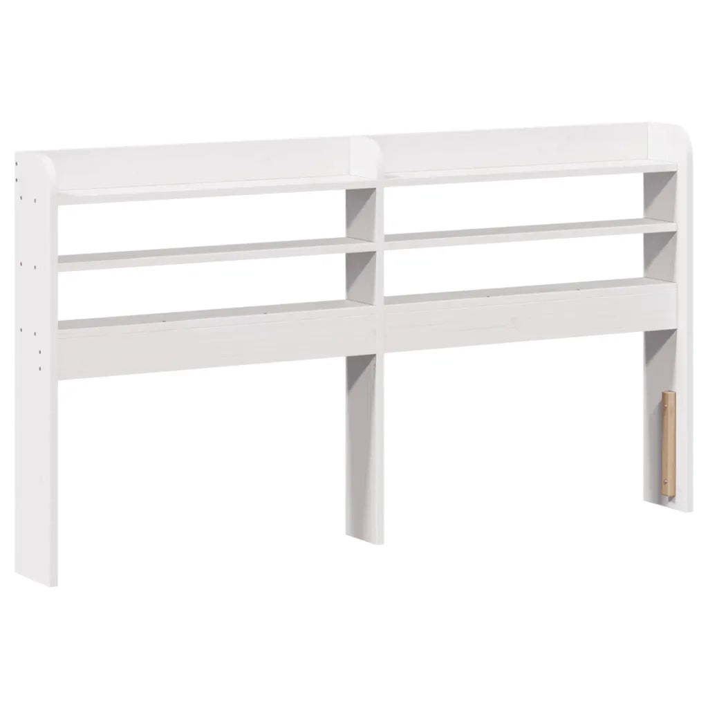 Letto senza Materasso-Struttura Letto Bianco 140x190 cm Legno Massello di Pino 877235