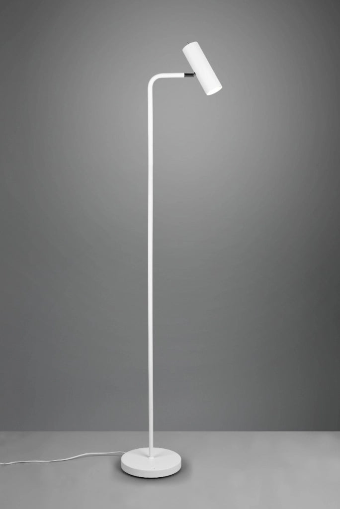 Lampada da terra MARLEY bianca metallo GU10 151cm Trio