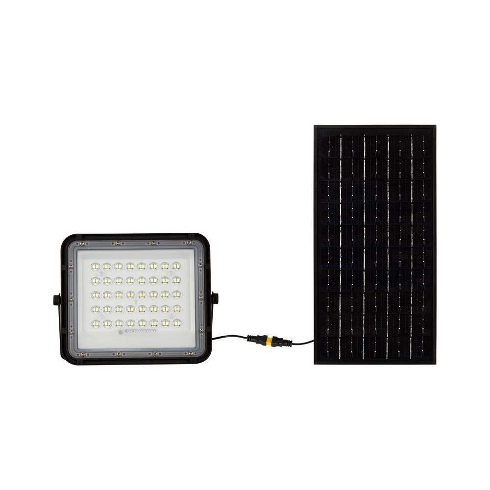 Faro LED solare V-TAC 10W telecomando 6400K IP65 nero