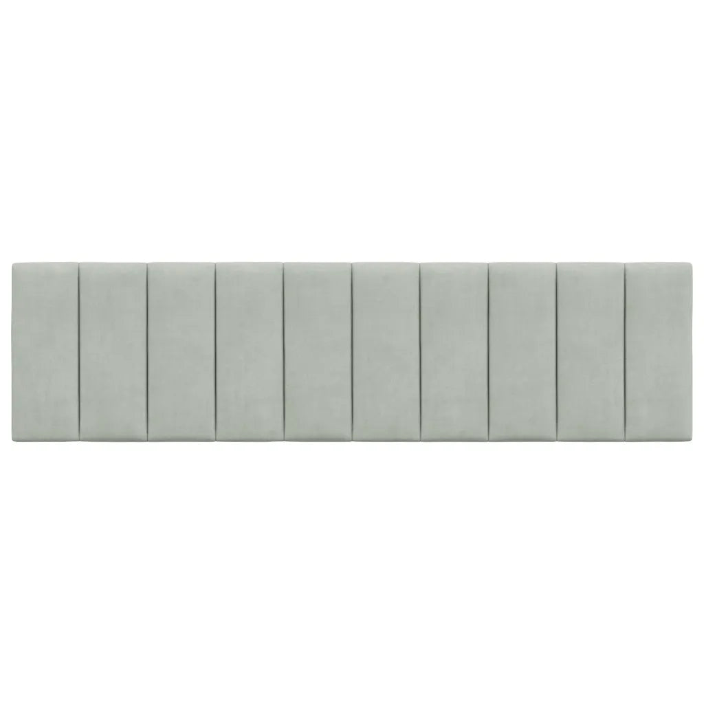 Cuscino Testiera Hanko Grigio Chiaro 180 cm in Velluto 374681